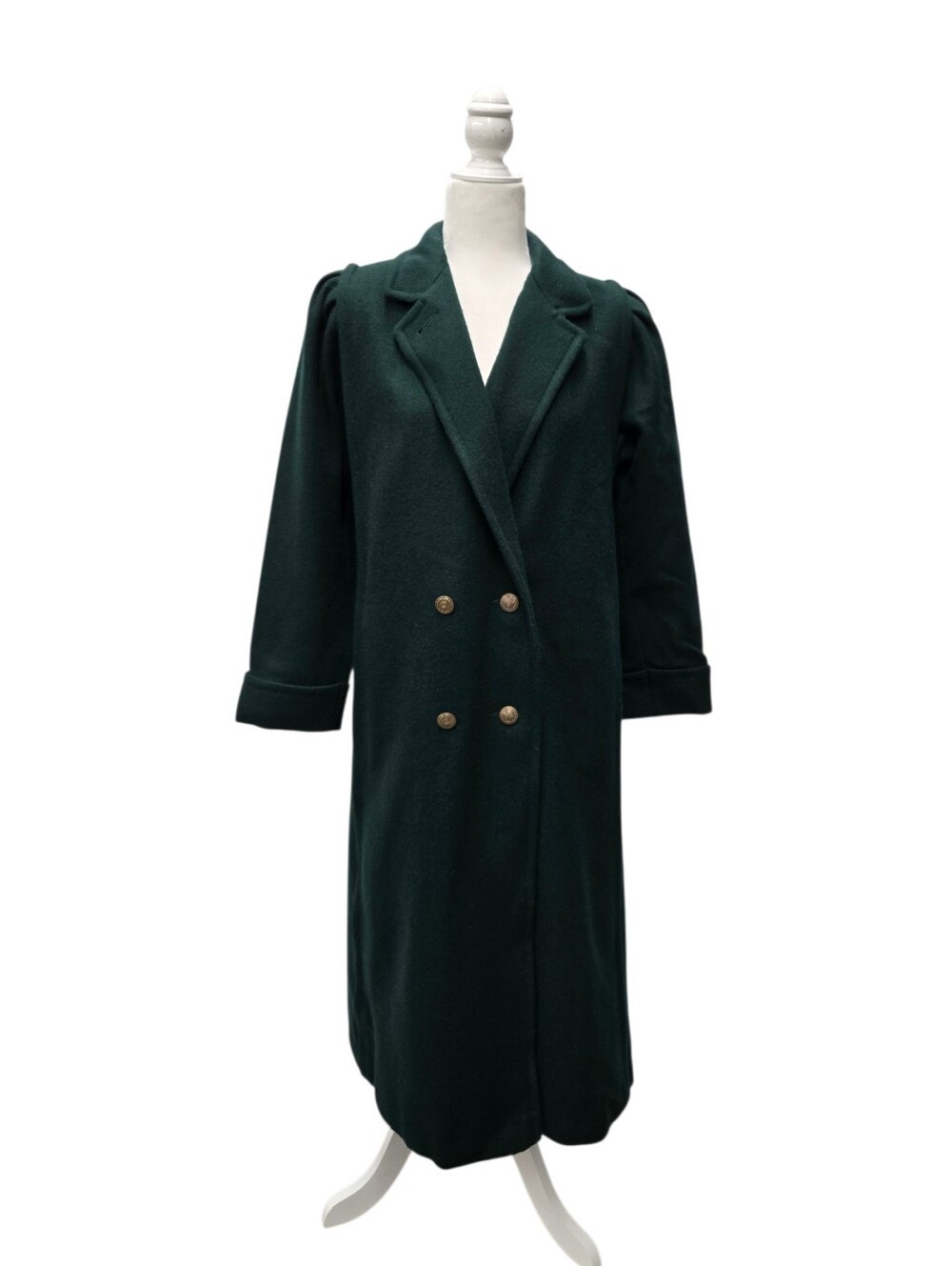 Vintage 80s Jofeld Wool Double Breasted Long Coat